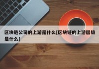 区块链公司的上游是什么[区块链的上游层级是什么]